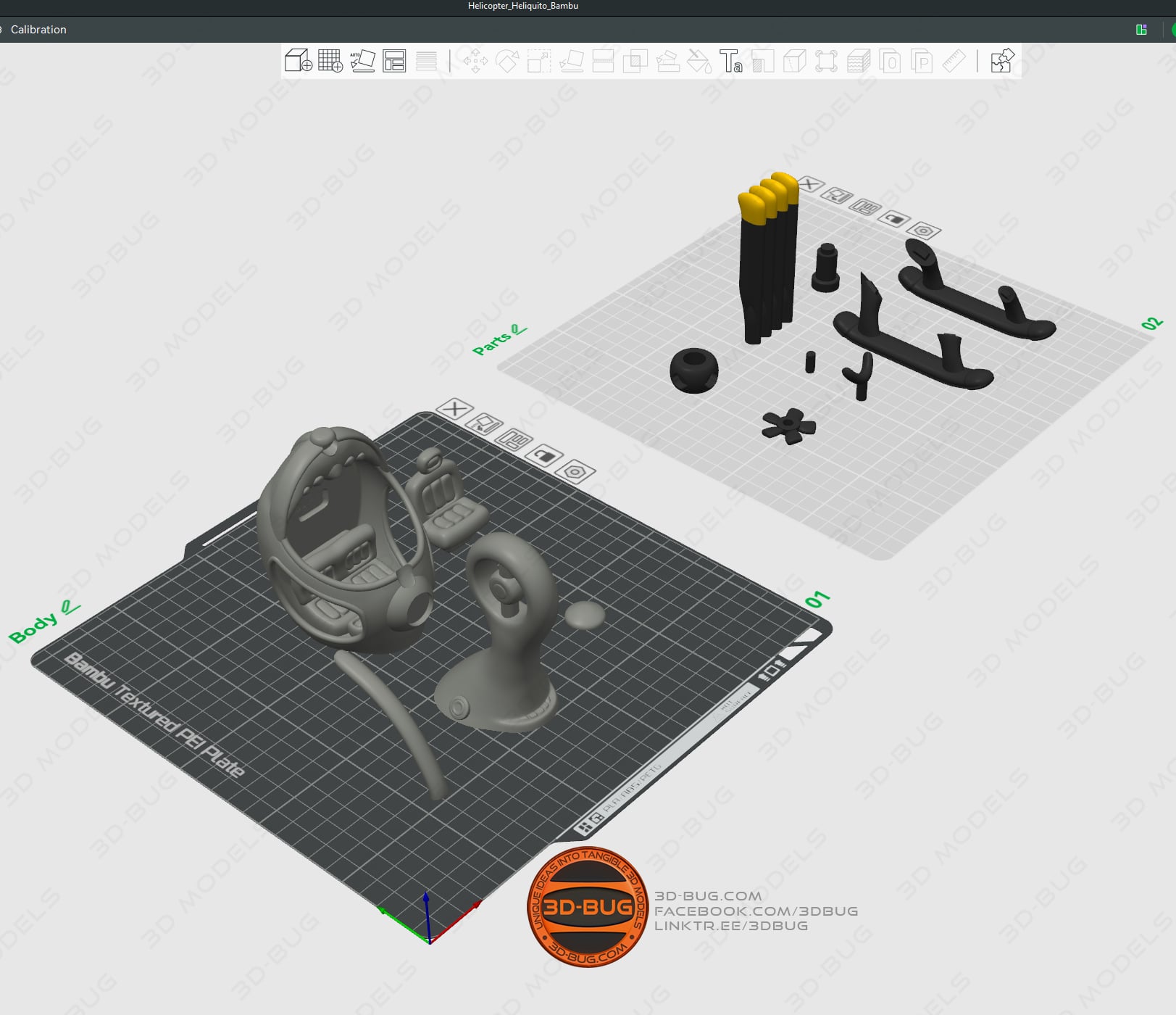 Toy Helicopter "Heliquito" 3d model