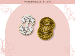 Seashell Keychain Clay Cutter for Polymer Clay | Digital STL File | Clay Tools 3d model