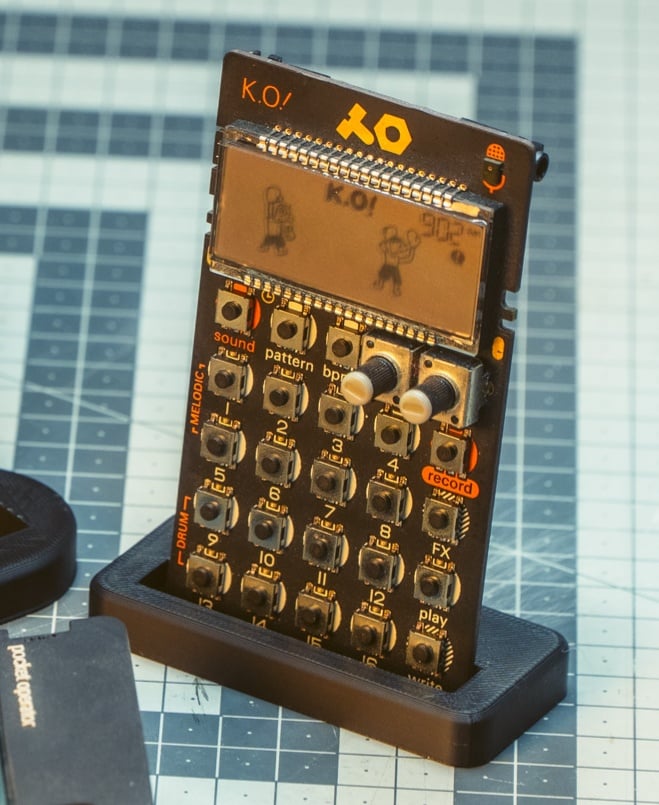 Pocket Operator Stand (with or without case) 3d model
