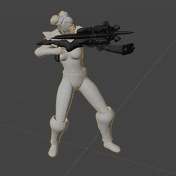 Cimonean with Crossbow v2.0 3d model