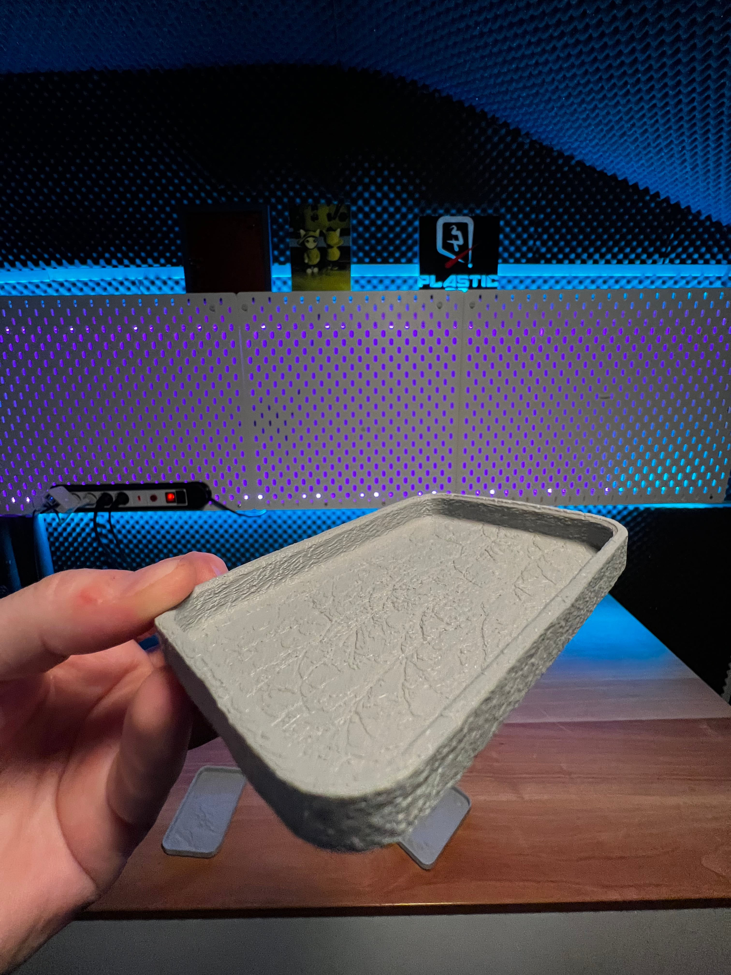Rock/Stone Textured Trays 3d model