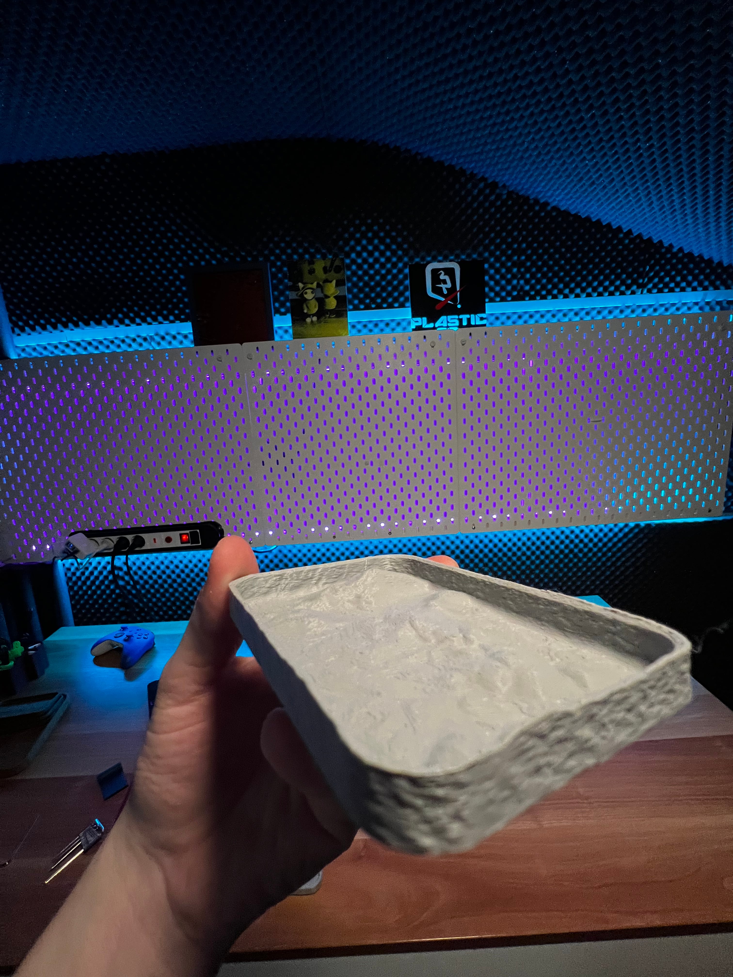 Rock/Stone Textured Trays 3d model