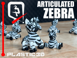 Articulated Zebra — The Striped Sprinter 3d model