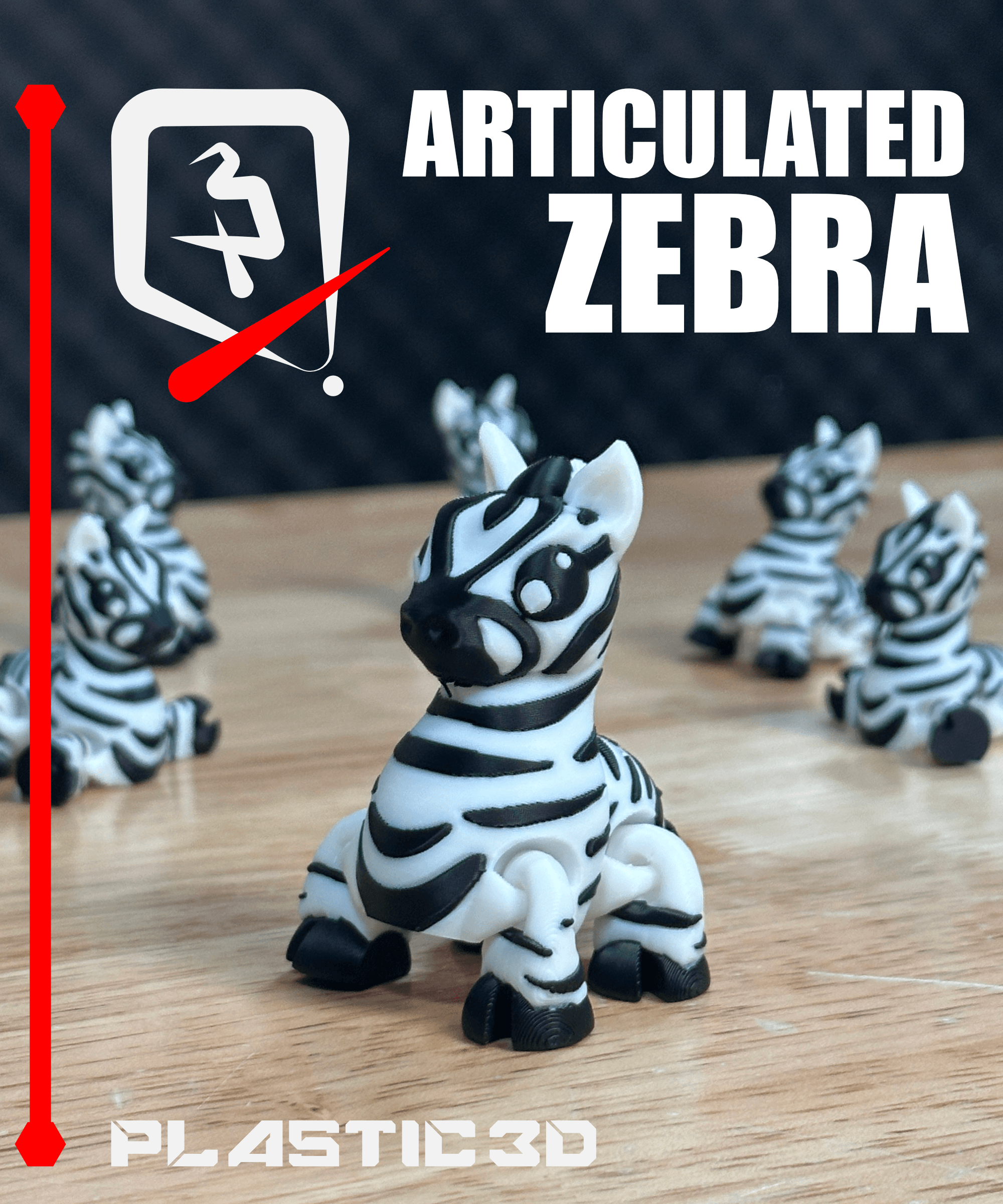 Articulated Zebra — The Striped Sprinter 3d model