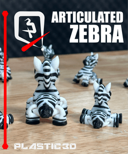 Articulated Zebra — The Striped Sprinter 3d model