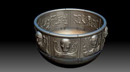 Gundestrup Cauldron for 3d print 3d model
