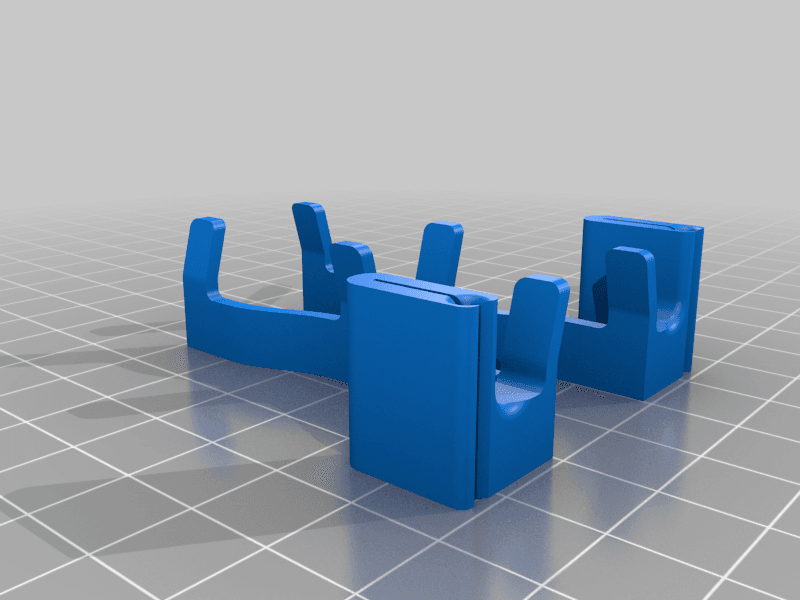 Face Shield Clips Curve 3d model