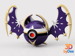 Lunala Poke ball 3d model