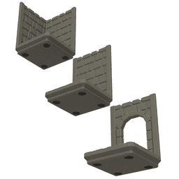 Gridfinity Dungeon Kit for Tabletop RPGs - Modular Building System 3d model