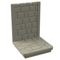 Gridfinity Dungeon Kit for Tabletop RPGs - Modular Building System 3d model