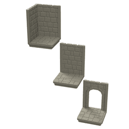 Gridfinity Dungeon Kit for Tabletop RPGs - Modular Building System 3d model