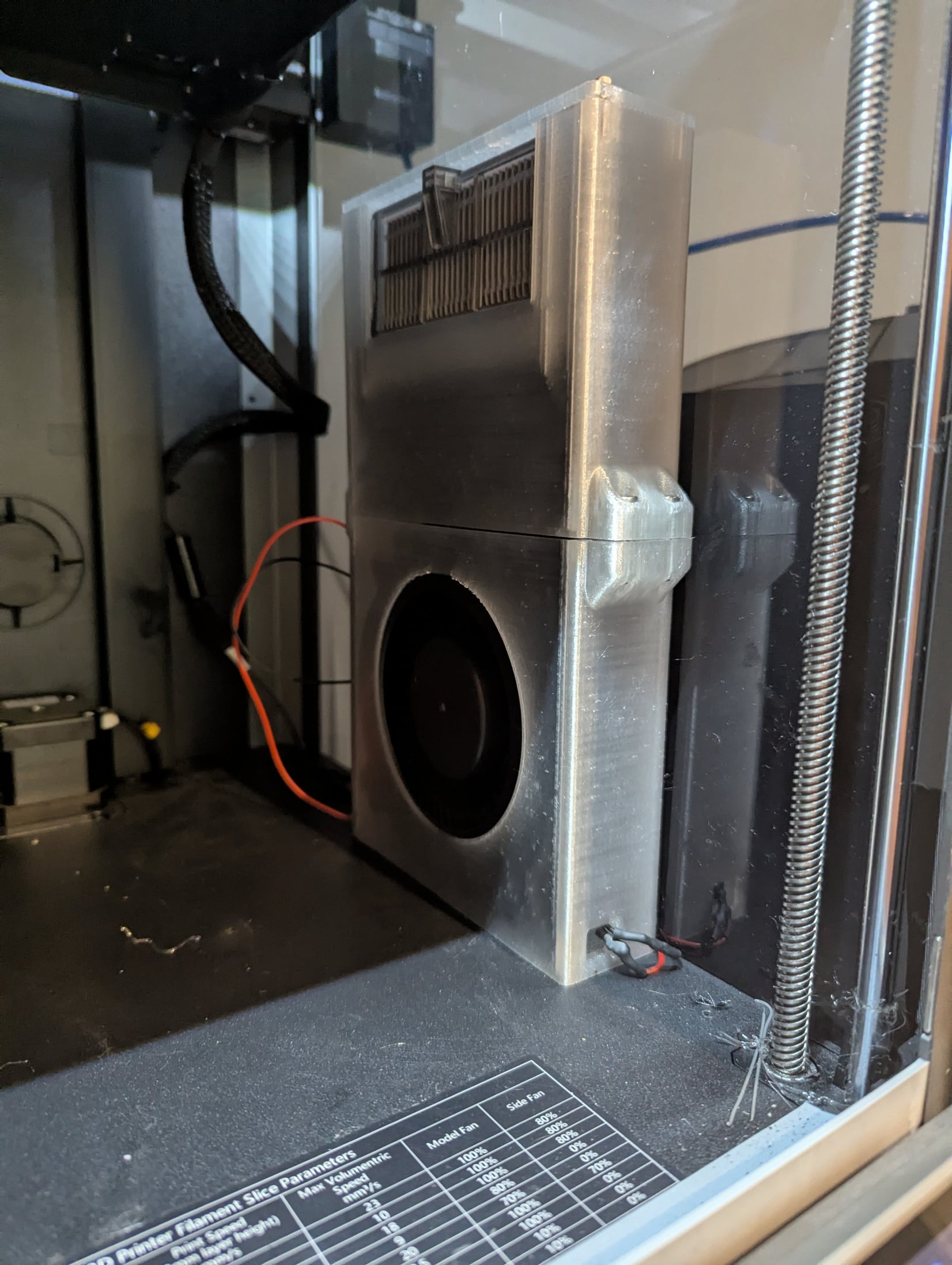 Creality K1C 120mm Fan HEPA & Carbon Filter Conversion 3d model