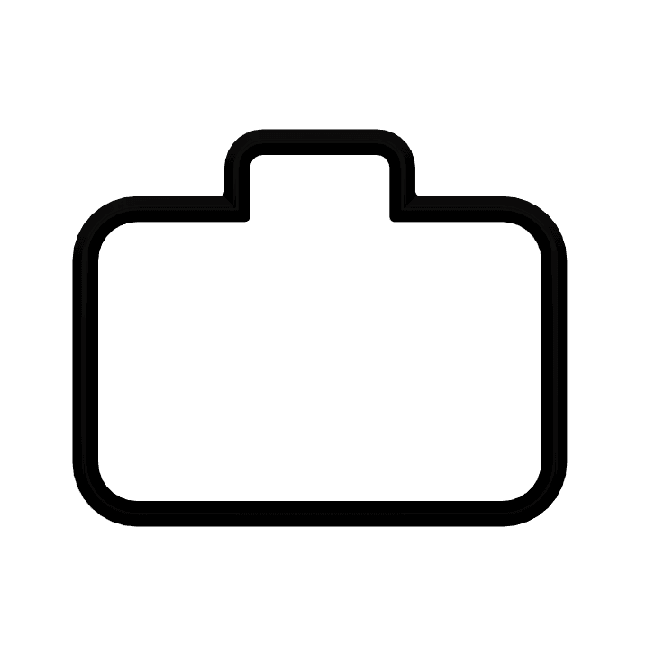 Suitcase Cookie Cutter STL File - 4 inches 3d model