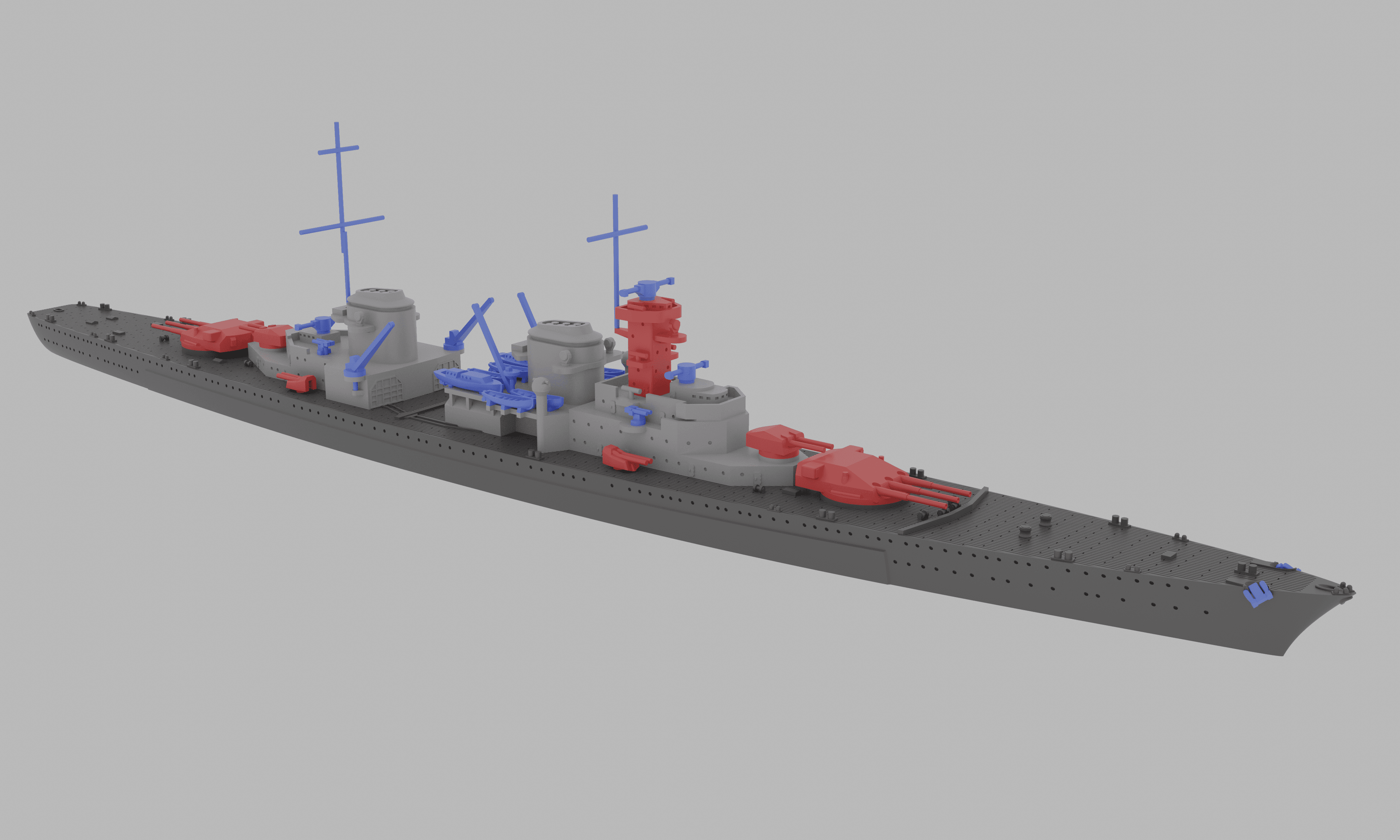 1/600 P Klasse Panzerschiffe 3d model