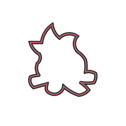 Campfire Cookie Cutter STL File - 4 inches 3d model