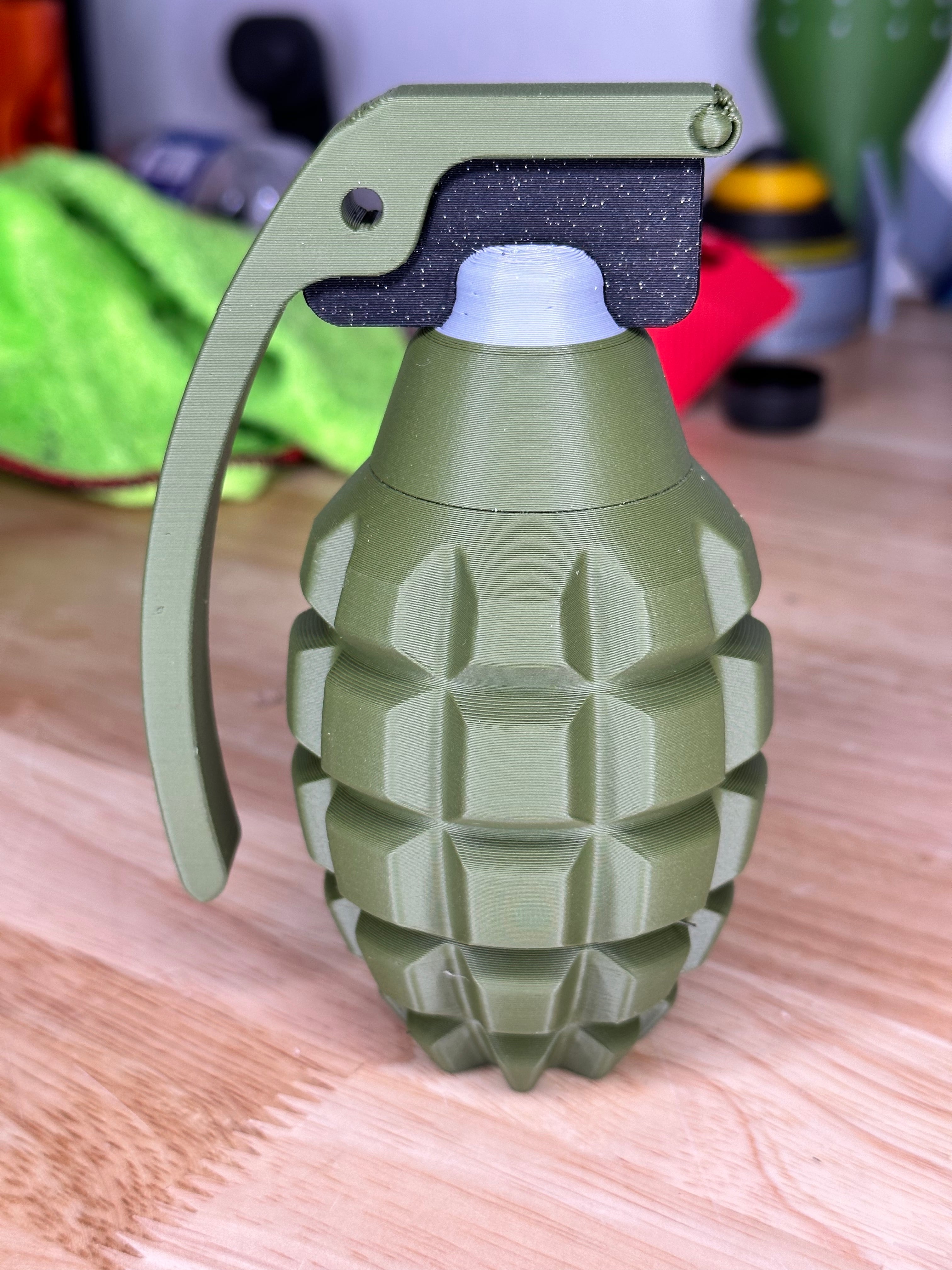 Realistic Hand Grenade Stash Container 3d model