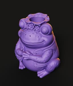 Frog Candle Holder STL | Home Decor 3D Print | Functional 3d model