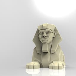 Low Poly Sphinx 3d model