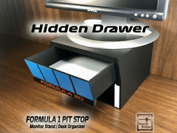 Formula 1 Pit Stop Monitor Stand / Desk Organizer 3d model