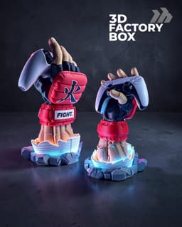 Universal Controller Stand - Inspired by Ryu from Street Fighter 3d model