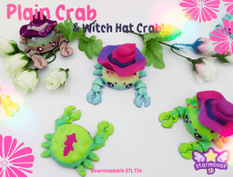 Plain Crab + Witch Crab Flexis 3d model