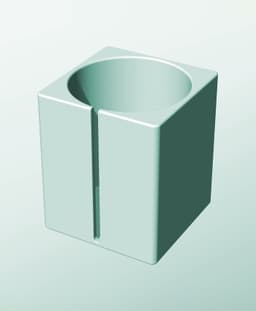 CS162-210-S Modular Stacking slotted container for home decor 3d model