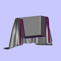 FABRIC DRAPED VASE 3d model