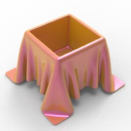 FABRIC DRAPED VASE 3d model