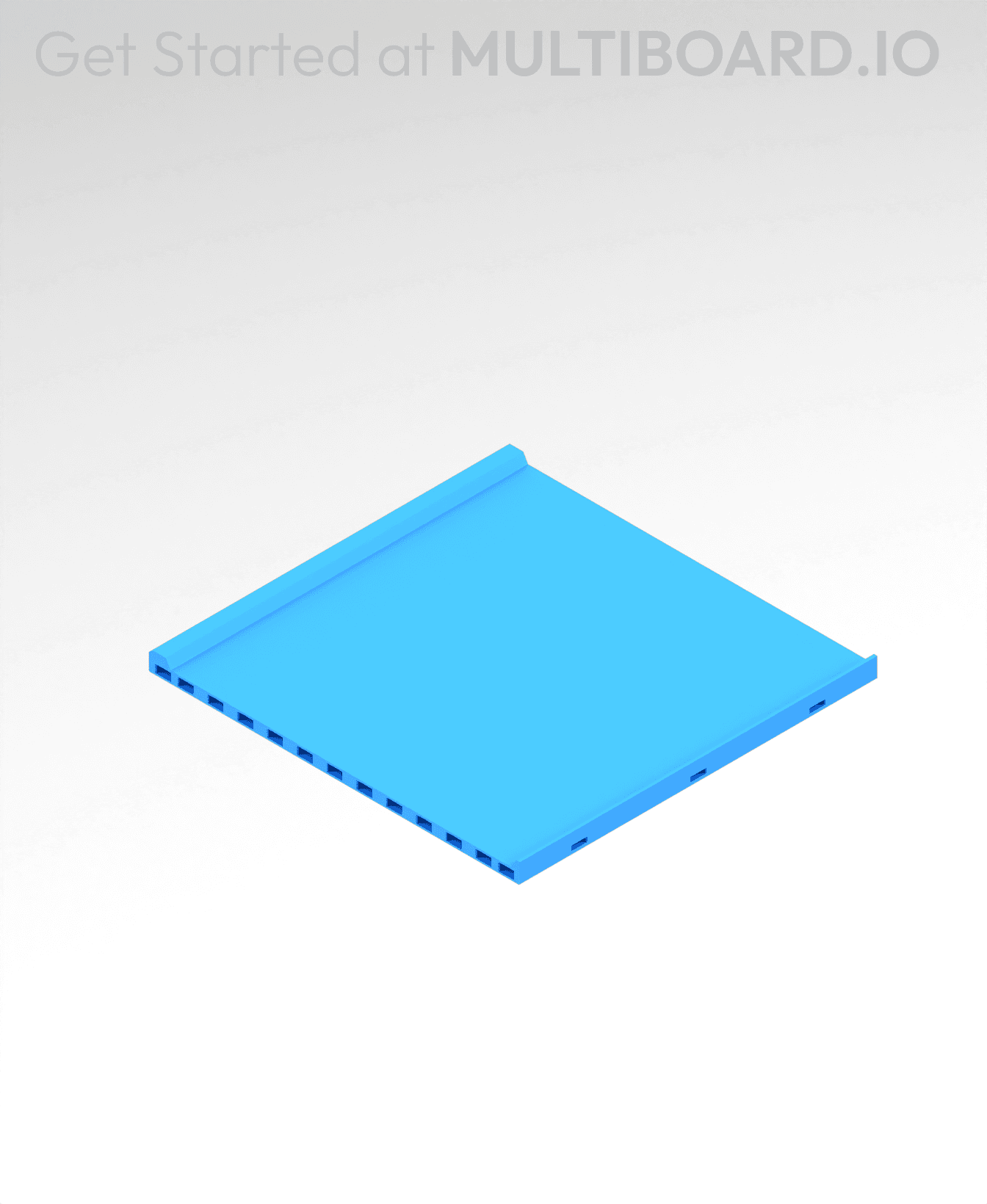 6x6 MU - Center - Modular Bolt-Locked Shelf 3d model