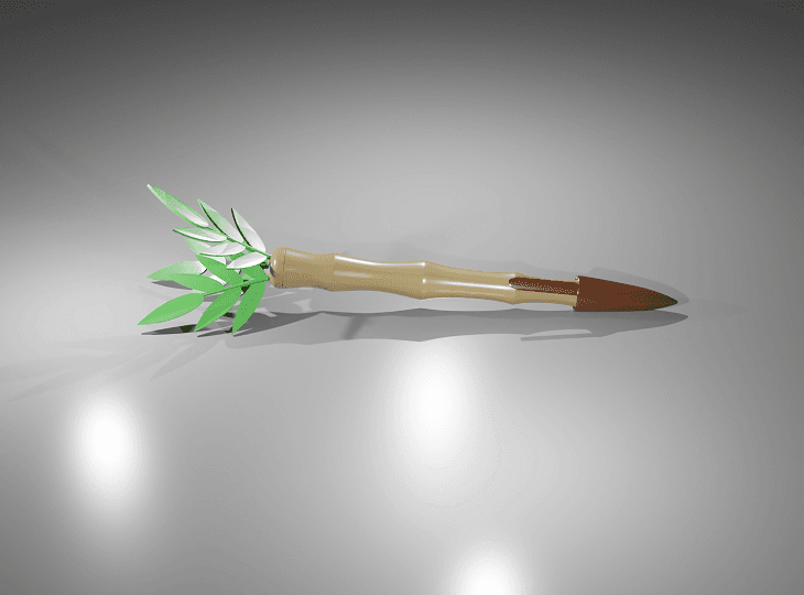 Bamboo Style Pen Mod - Bicâ„¢ Crystalâ„¢ Compatible 3d model