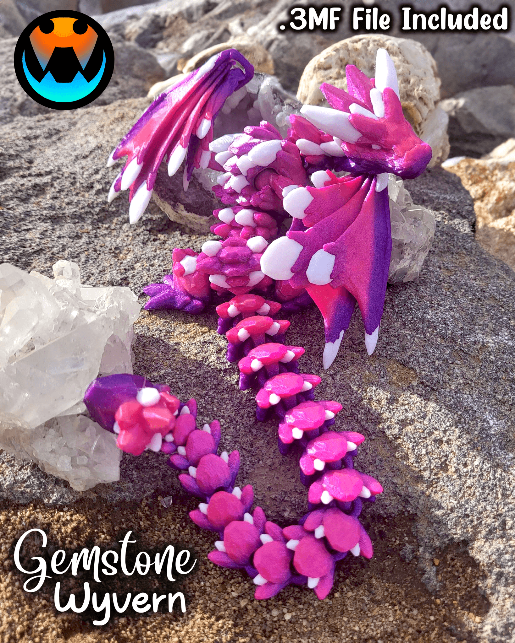 Gemstone Wyvern 3d model