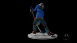Guardian Hockey Player 3d model