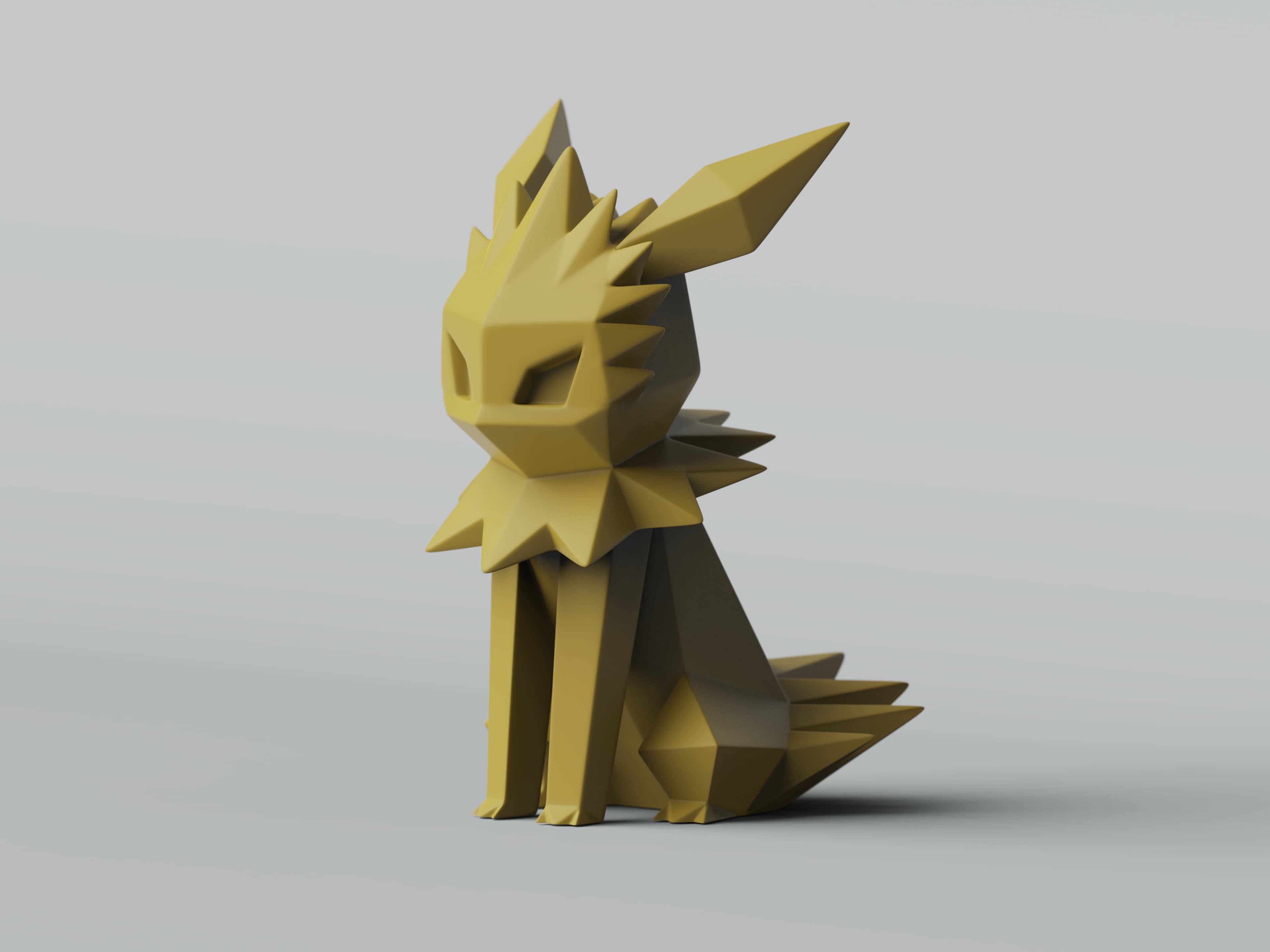 Low-poly Jolteon 3d model