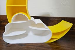 Moon & Cloud Mini Display Shelf 3d model