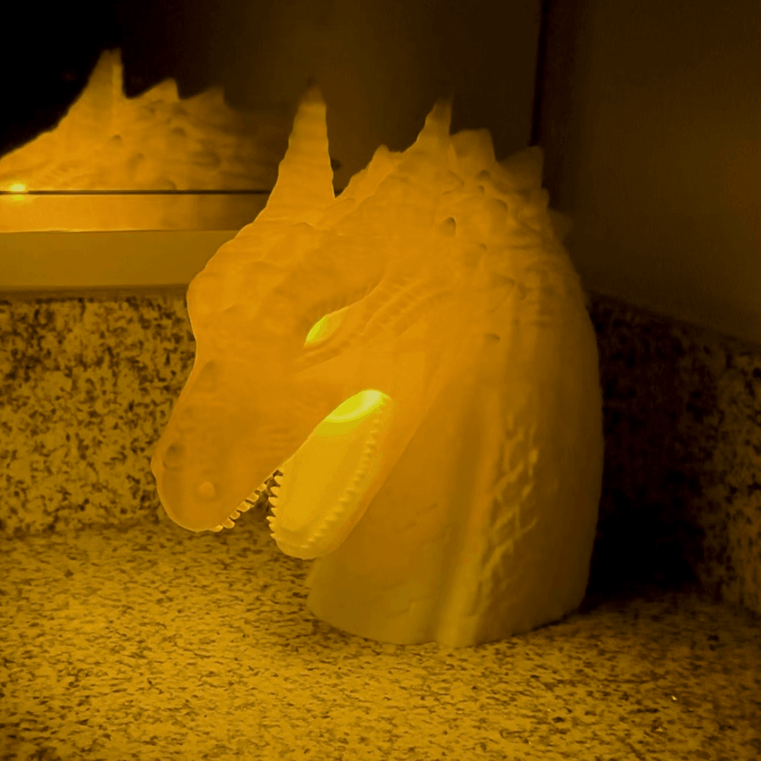 Ember Glow Dragon Head 3d model