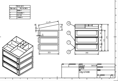 ORGANIZER GT496 3d model