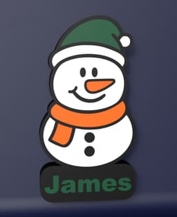 Snowman – LED Strip compatible 3d model