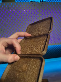 Wooden Textured Trays 3d model
