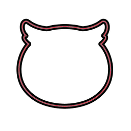 Owl Head Cookie Cutter STL File - 4 inches 3d model