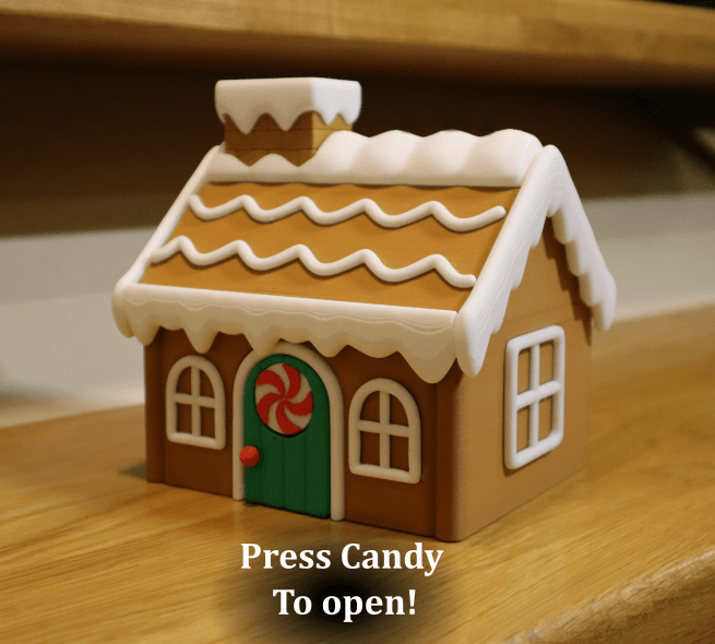 Gingerbread House Box 3d model