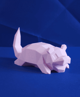 Slowpoke Low Poly Pokemon 3d model