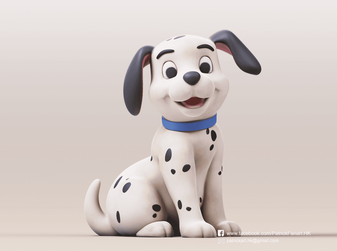 Dalmatian 3d model