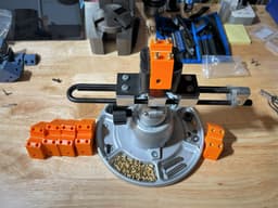 2020 Extrusion to 16mm post - 60deg Bracket 3d model