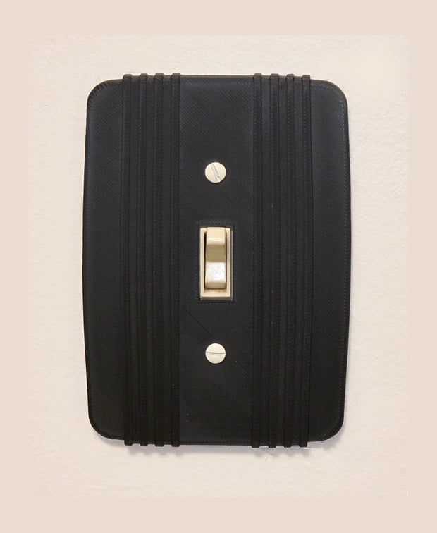 Art Deco Light Switch Plate_02 3d model