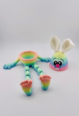 Flexi Bunny Eggs Hollow Version 3d model