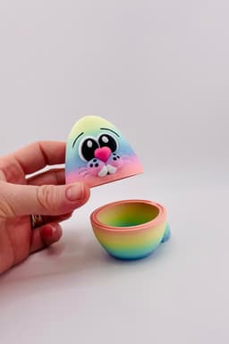 Flexi Bunny Eggs Hollow Version 3d model