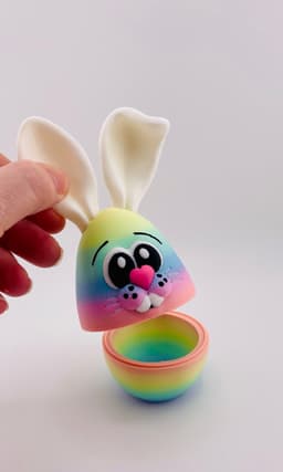 Flexi Bunny Eggs Hollow Version 3d model