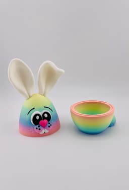 Flexi Bunny Eggs Hollow Version 3d model