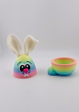 Flexi Bunny Eggs Hollow Version 3d model