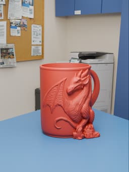 Dragon Mug 01 3d model
